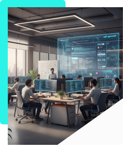 Developer working